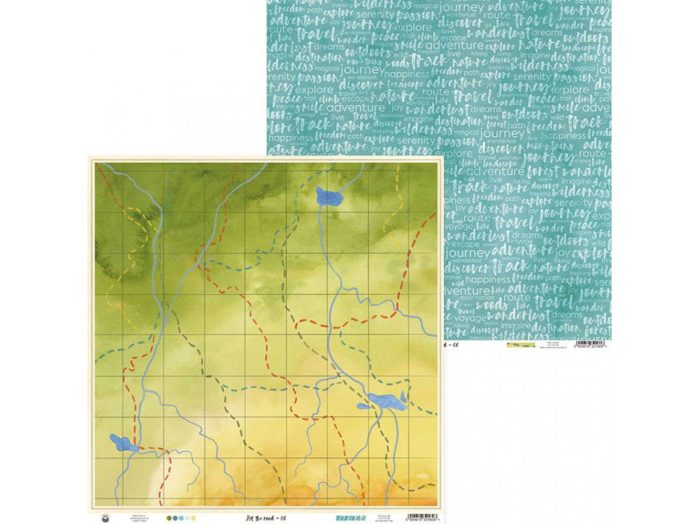 Scrapbooking paper 30,5 x 30,5 cm - Piątek Trzynastego - Hit the road 06
