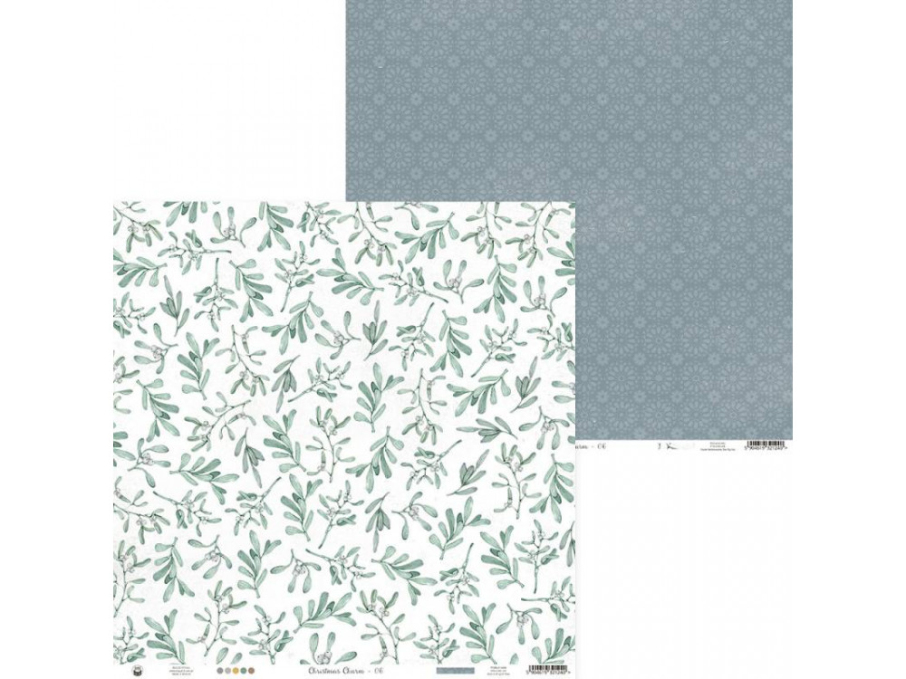 Scrapbooking paper 30,5 x 30,5 cm - Piątek Trzynastego - Christmas Charm 06