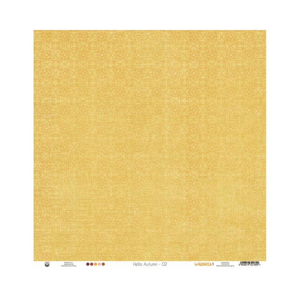 Scrapbooking paper 30,5 x 30,5 cm - Piątek Trzynastego - Hello Autumn 02