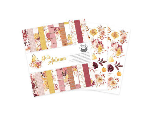 Set of scrapbooking papers 30,5 x 30,5 cm - Piątek Trzynastego - Hello Autumn