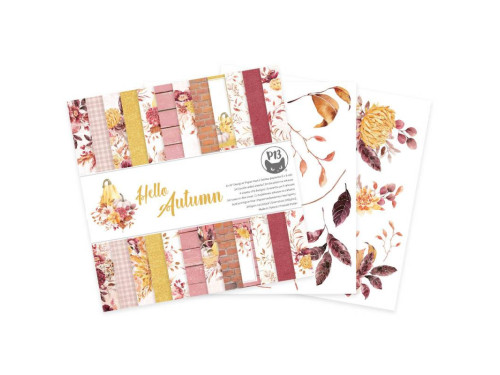 Set of scrapbooking papers 15,3 x 15,3 cm - Piątek Trzynastego - Hello Autumn