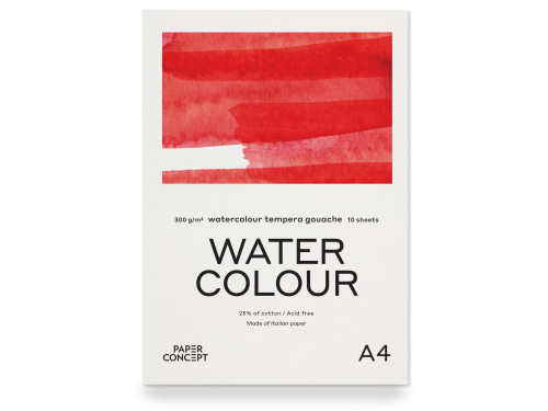 Watercolour paper pad - PaperConcept - cold press A4 300 g 10 sheets
