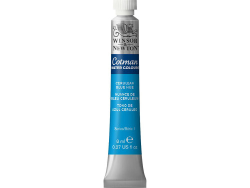 Farba akwarelowa Cotman - Winsor & Newton - Cerulean Blue Hue, 8 ml