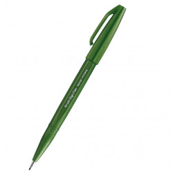 Pisak pędzelkowy Brush Sign Pen - Pentel - oliwkowy