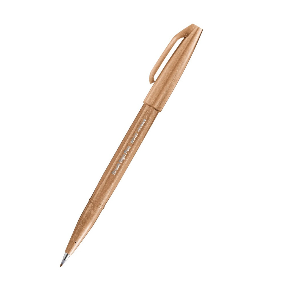 Pisak pędzelkowy Brush Sign Pen - Pentel - jasnobrązowy