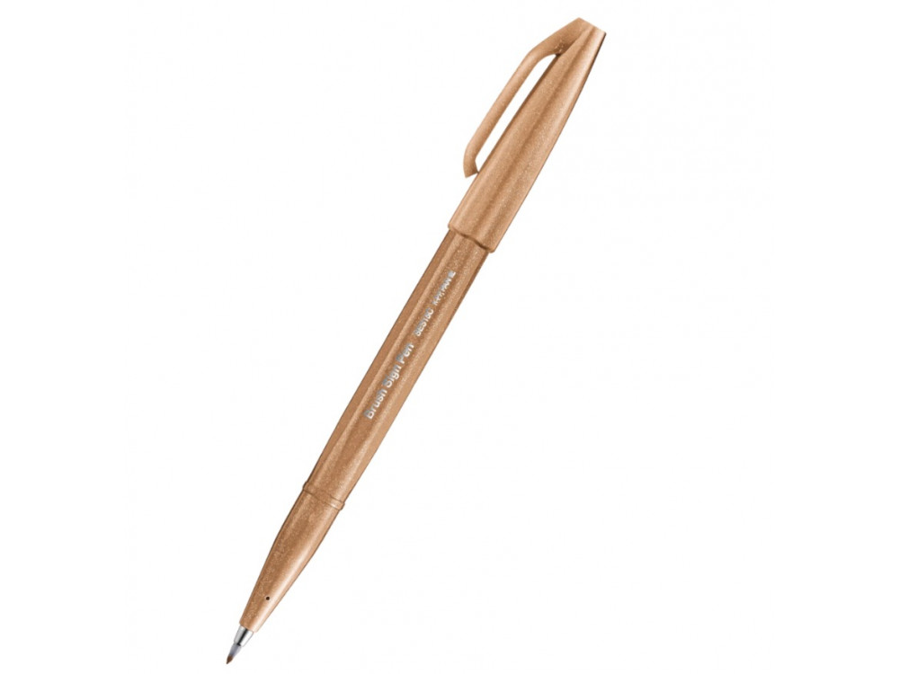 Pisak pędzelkowy Brush Sign Pen - Pentel - jasnobrązowy