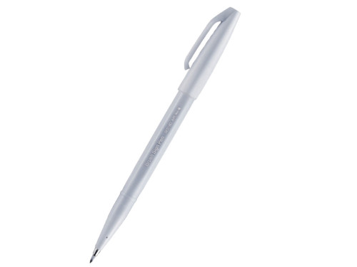 Marker Brush Sign Pen S - Pentel - light grey