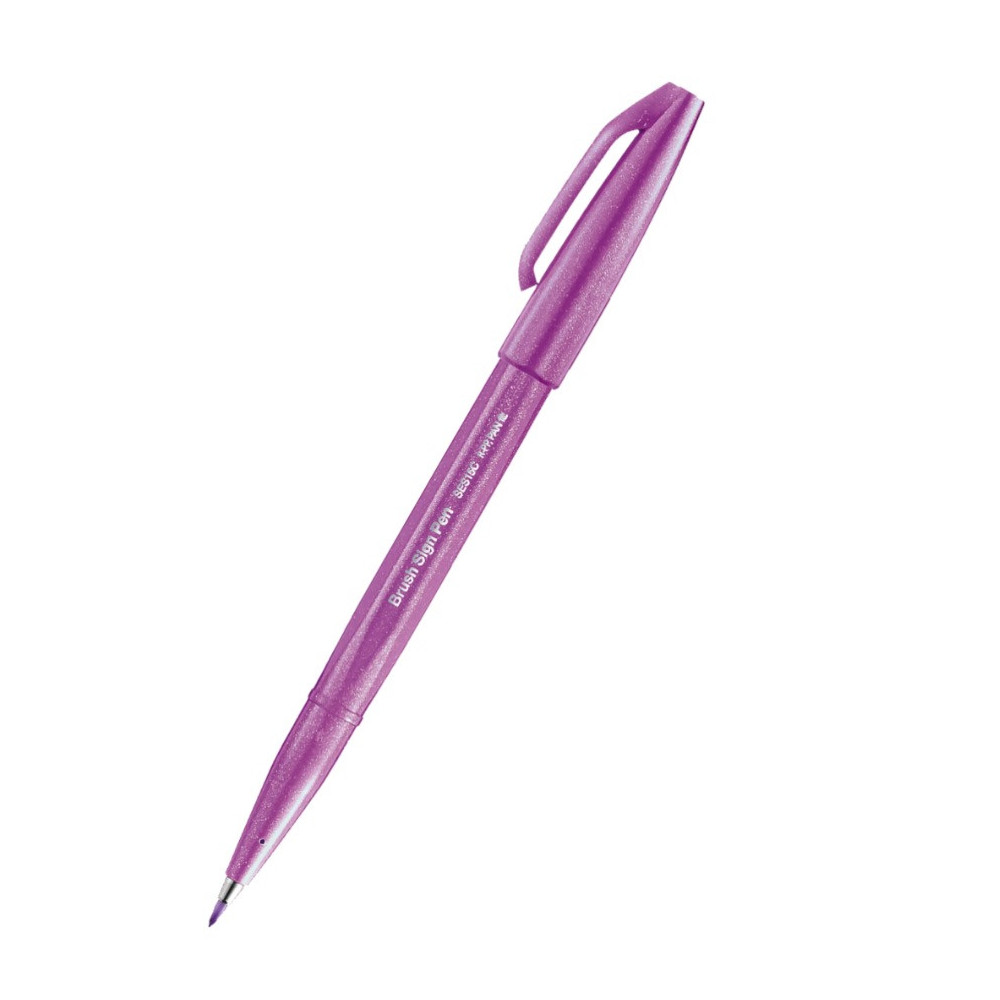 Pisak pędzelkowy Brush Sign Pen - Pentel - purpurowy