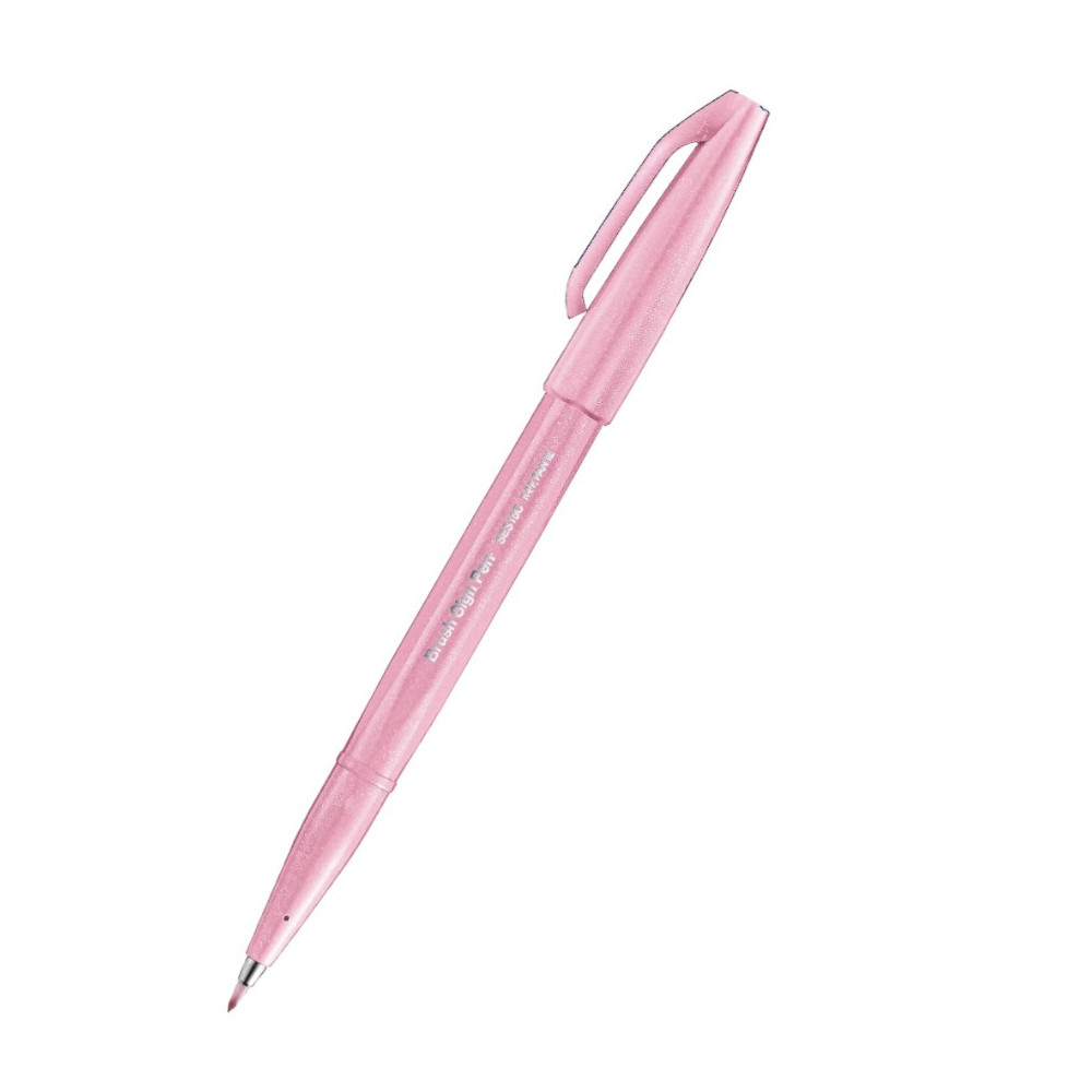Marker Brush Sign Pen S - Pentel - powder pink