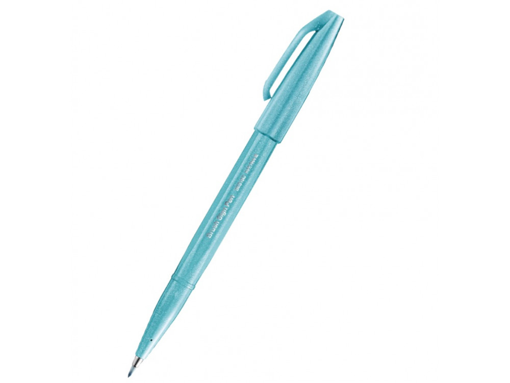 Pisak pędzelkowy Brush Sign Pen - Pentel - jasnobłękitny