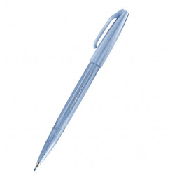 Marker Brush Sign Pen S - Pentel - grey blue