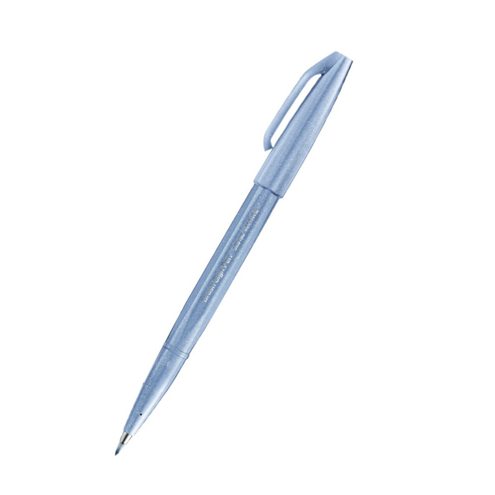Marker Brush Sign Pen S - Pentel - grey blue