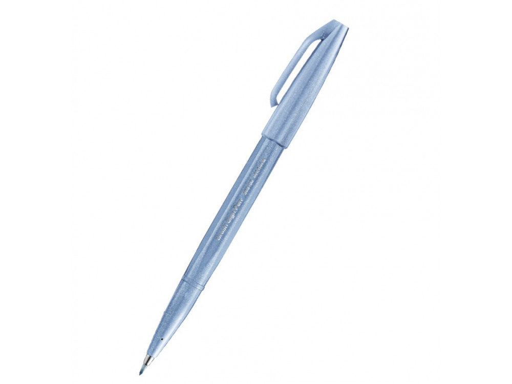 Pisak pędzelkowy Brush Sign Pen - Pentel - szarobłękitny