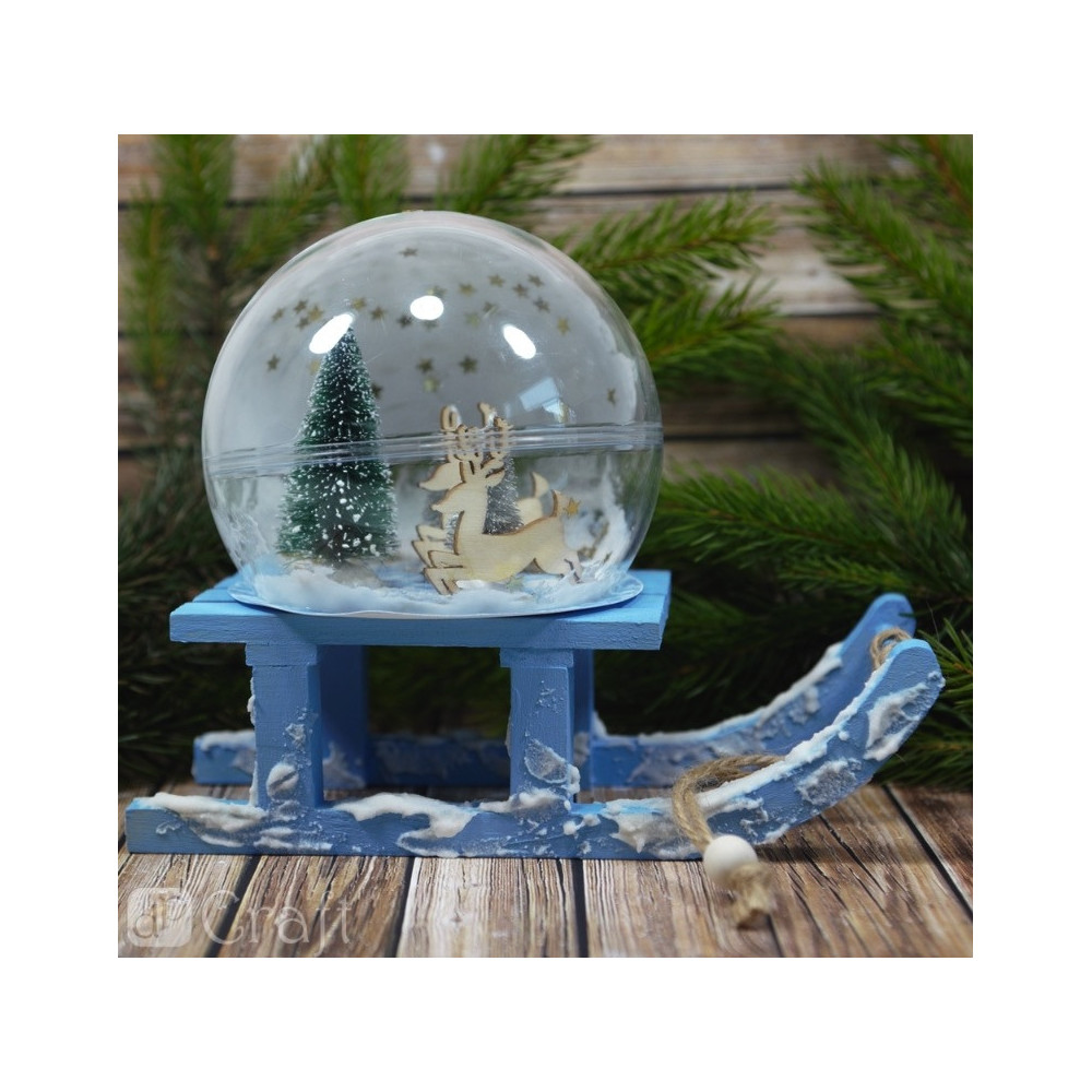 Choinki dekoracyjne - DpCraft - zielone, 8 cm, 2 szt.