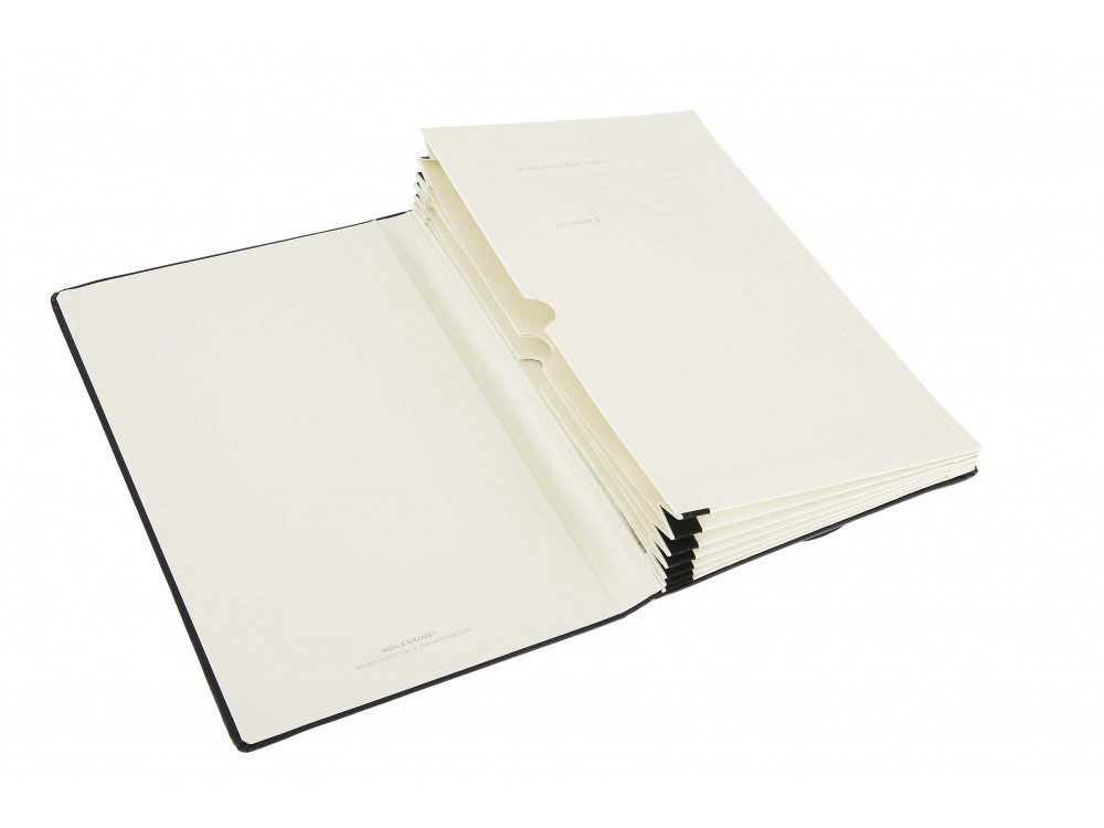 Segregator kieszonkowy, folder z zakładkami - Moleskine - Black, P