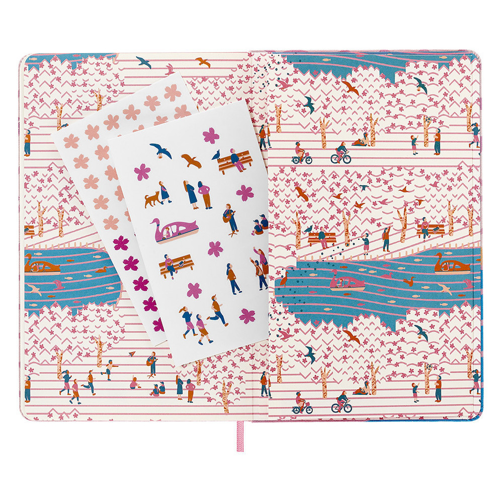 Notebook Sakura Bench - Moleskine - plain, hard cover, L