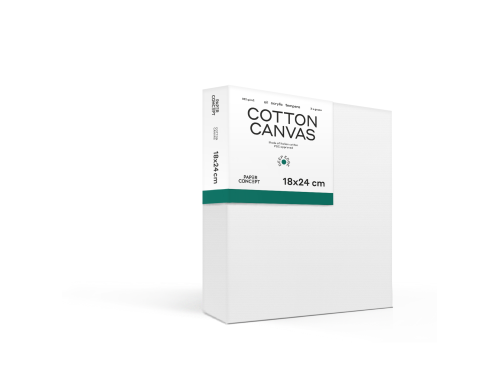 Cotton stretched canvas Deep Edge 3D - PaperConcept - 18 x 24 cm