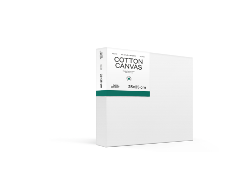 Cotton stretched canvas Deep Edge 3D - PaperConcept - 25 x 25 cm