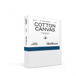 Cotton stretched canvas Classic - PaperConcept - 13 x 18 cm