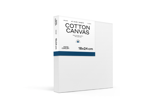 Cotton stretched canvas Classic - PaperConcept - 18 x 24 cm