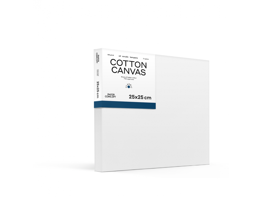 Cotton stretched canvas Classic - PaperConcept - 25 x 25 cm