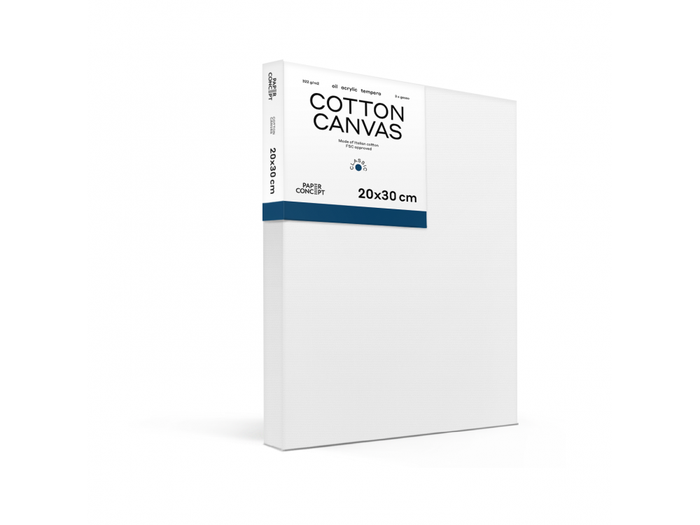Cotton stretched canvas Classic - PaperConcept - 20 x 30 cm
