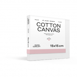 Cotton stretched canvas Basic - PaperConcept - 15 x 15 cm
