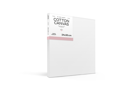 Cotton stretched canvas Basic - PaperConcept - 24 x 30 cm