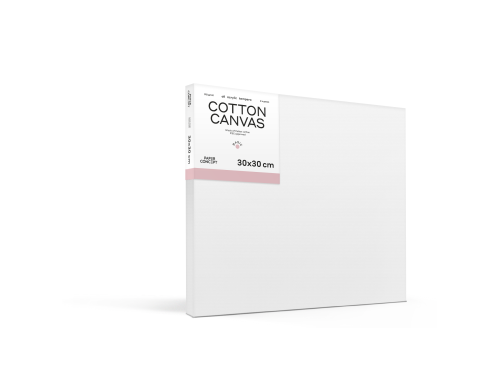 Cotton stretched canvas Basic - PaperConcept - 30 x 30 cm