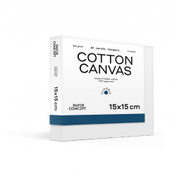 Cotton stretched canvas Classic - PaperConcept - 15 x 15 cm