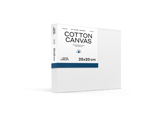 Cotton stretched canvas Classic - PaperConcept - 20 x 20 cm
