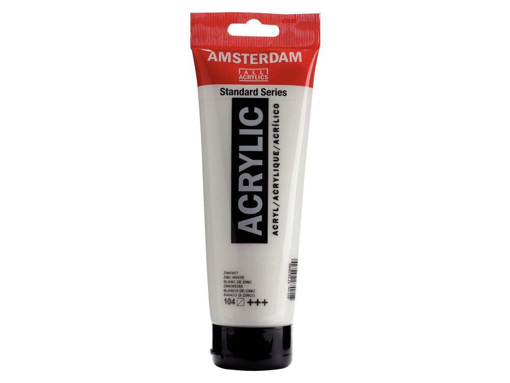 Farba akrylowa - Amsterdam - 104, Zinc White, 250 ml