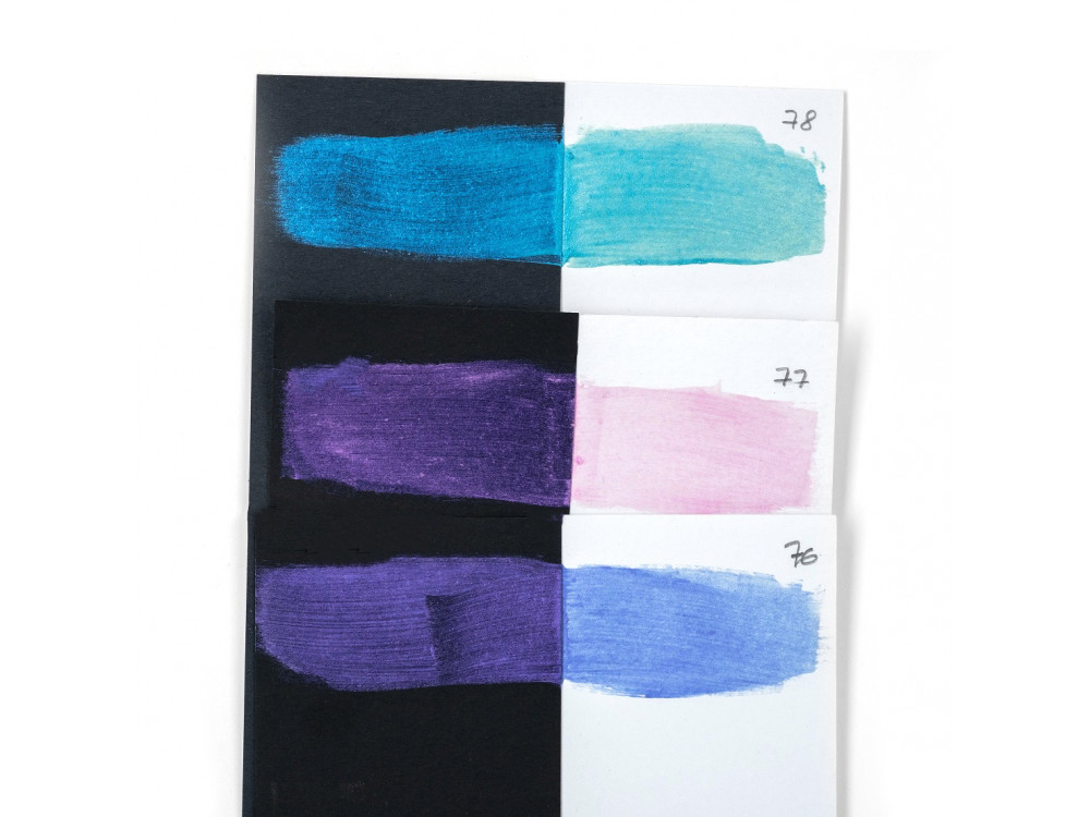 Acrylic A'kryl Bicolor paint - Renesans - 76, blue purple, 100 ml