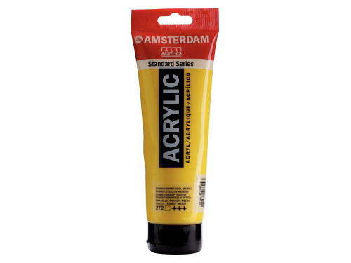Acrylic paint - Amsterdam - 272, Transparent Yellow Medium, 250 ml