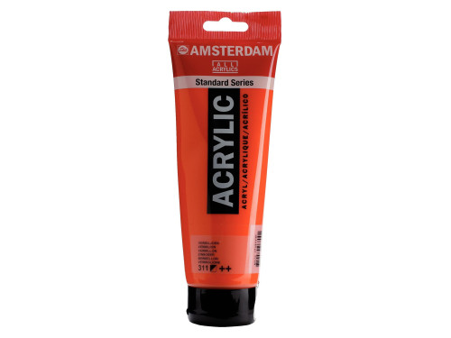 Acrylic paint - Amsterdam - 311, Vermilion, 250 ml