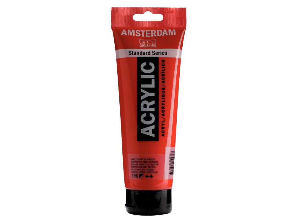 Farba akrylowa - Amsterdam - 396, Naphthol Red Medium, 250 ml