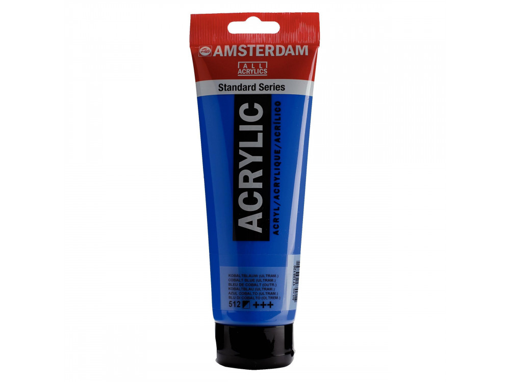 Farba akrylowa - Amsterdam - 512, Cobalt Blue (Ultramarine), 250 ml
