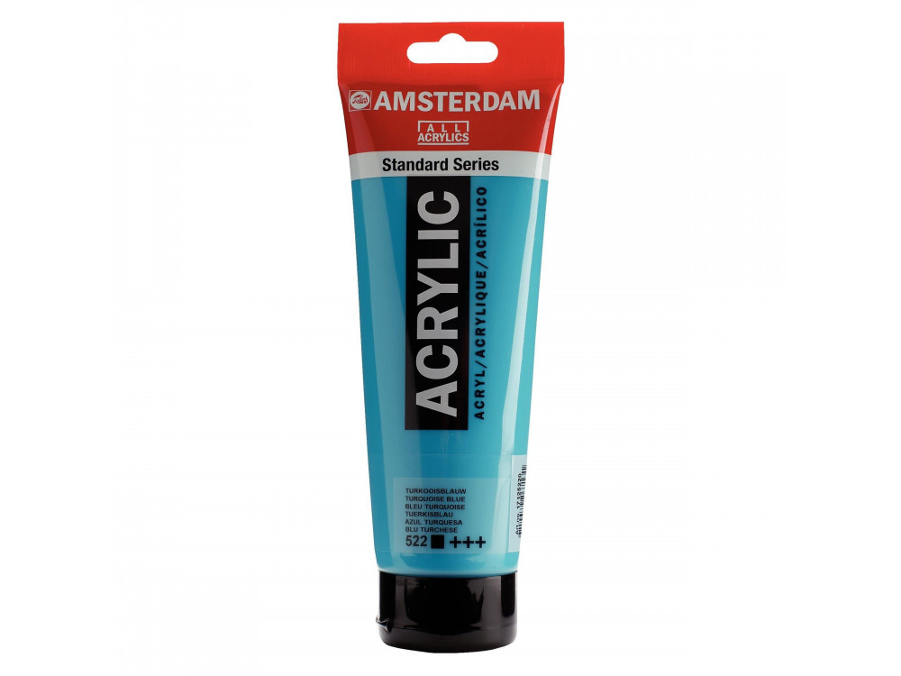 Acrylic paint in tube - Amsterdam - 522, Turquoise Blue, 250 ml