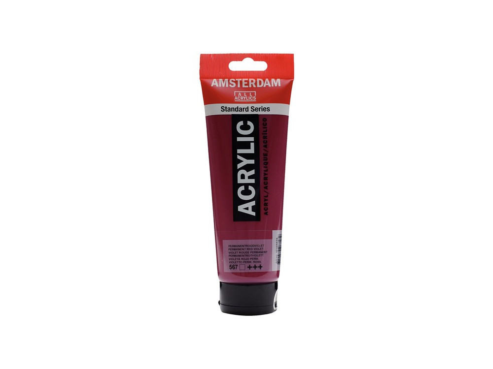 Farba akrylowa w tubce - Amsterdam - 567, Permanent Red Violet, 250 ml