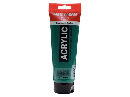 Acrylic paint - Amsterdam - 619, Permanent Green Deep, 250 ml