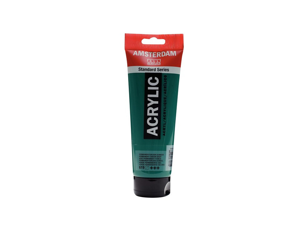 Acrylic paint - Amsterdam - 619, Permanent Green Deep, 250 ml