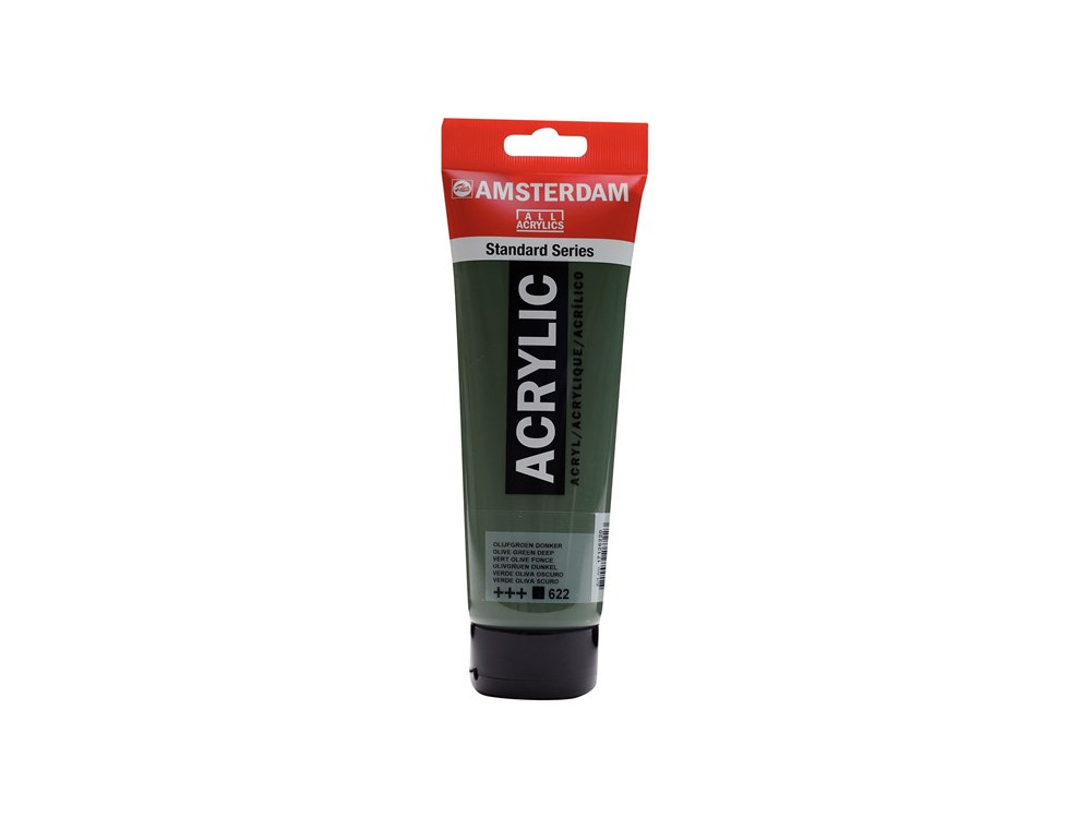 Acrylic paint in tube - Amsterdam - 622, Olive Green Deep, 250 ml