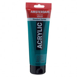 Acrylic paint in tube - Amsterdam - 675, Phthalo Green, 250 ml