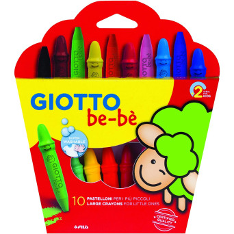 Set of wax crayons Color'Peps Baby - Maped - 6 colors