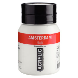 Acrylic paint in jar - Amsterdam - 104, Zinc White, 500 ml