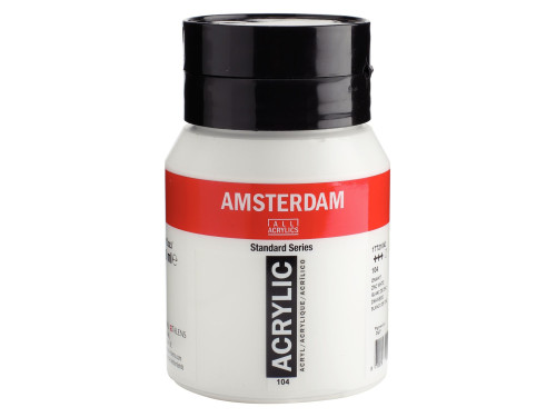 Farba akrylowa - Amsterdam - 104, Zinc White, 500 ml