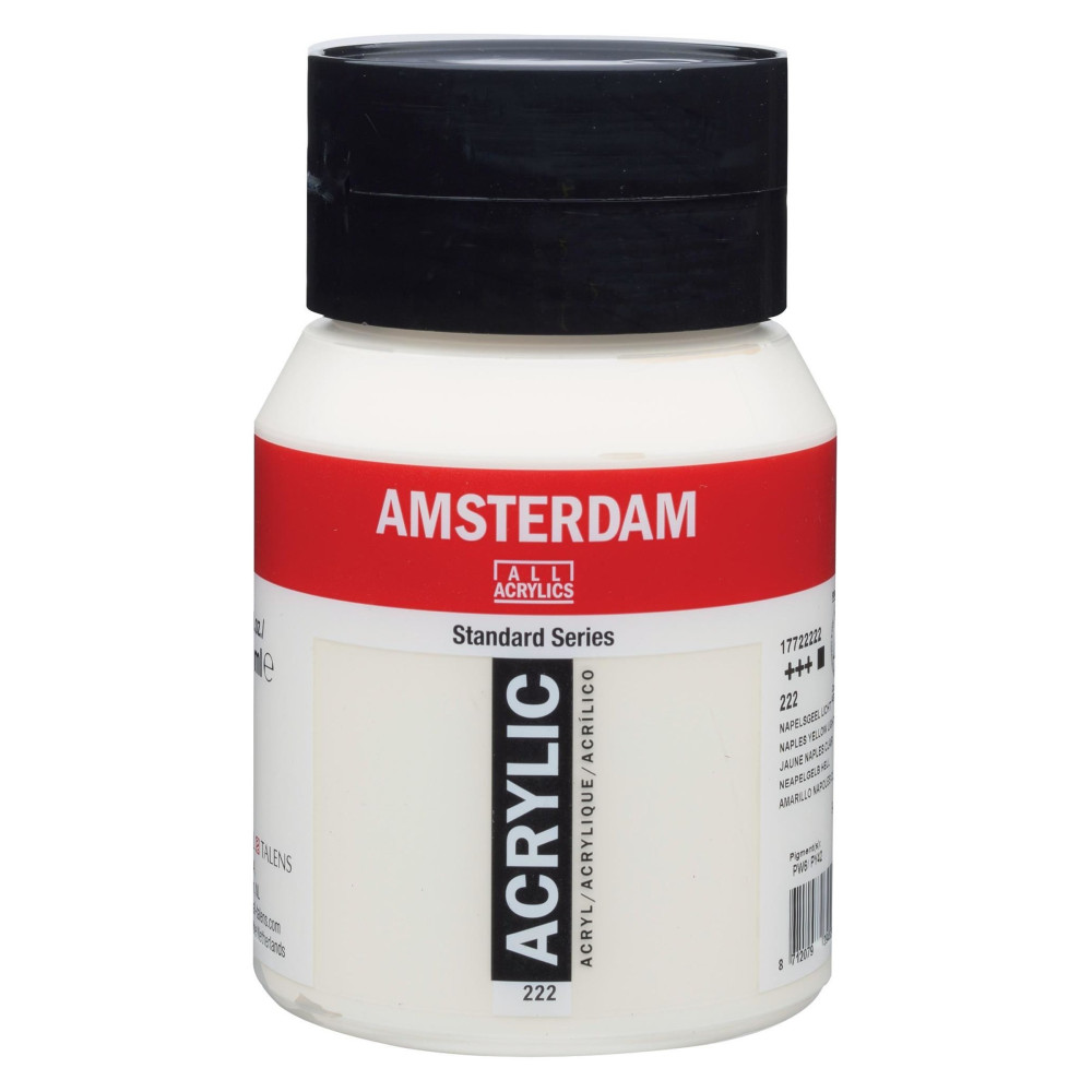 Acrylic paint in jar - Amsterdam - 222, Naples Yellow Light, 500 ml