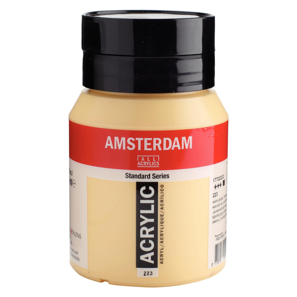 Acrylic paint in jar - Amsterdam - 223, Naples Yellow Deep, 500 ml