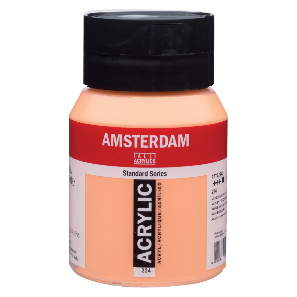 Acrylic paint in jar - Amsterdam - 224, Naples Yellow Red, 500 ml