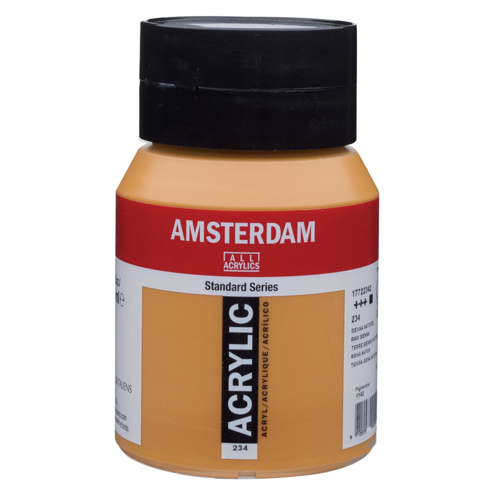 Acrylic paint in jar - Amsterdam - 234, Raw Sienna, 500 ml